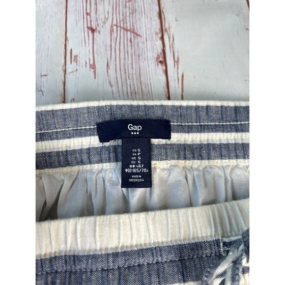 GAP Women’s Linen Blend Striped Flare Skirt Size Small - Picture 3 of 7